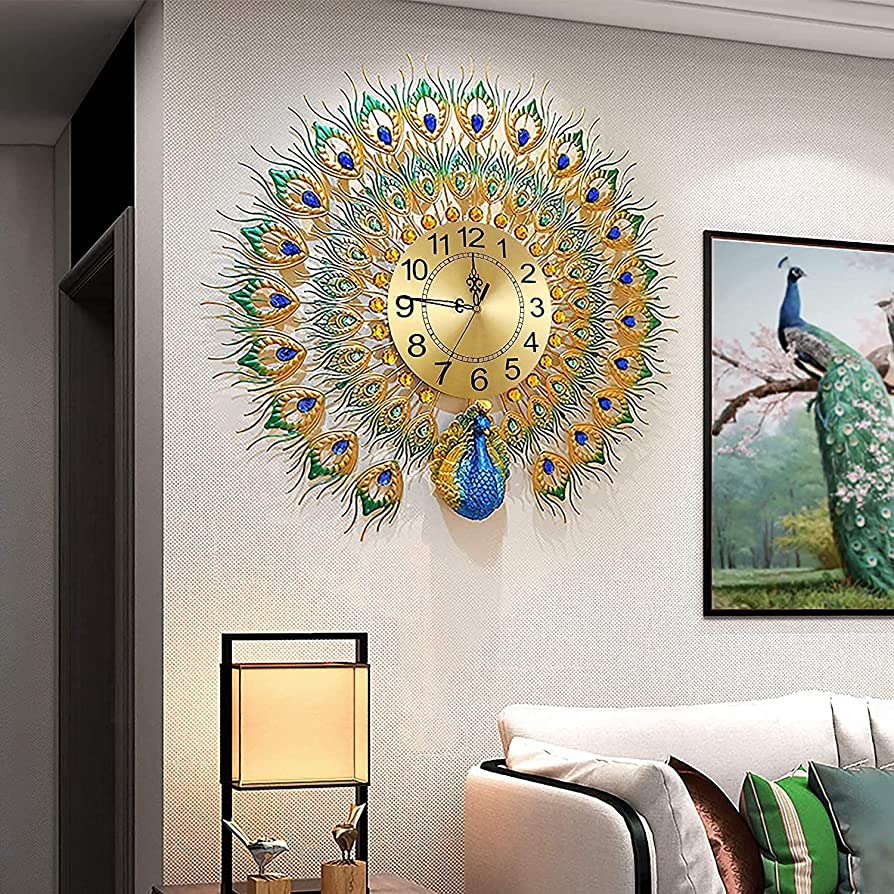 Decorative Wall Clock Golden 